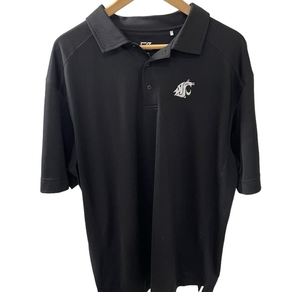 Cutter and Buck Black size XL Men’s 100% Polyester short sleeve Golf Polo - Picture 1 of 7